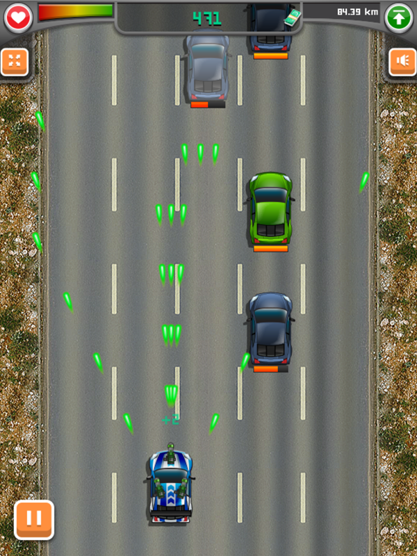 Road Fury Game First Car Screenshot.