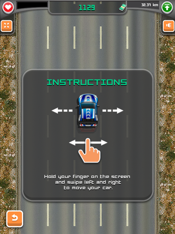 Road Fury Game How to Play Screen Screenshot.
