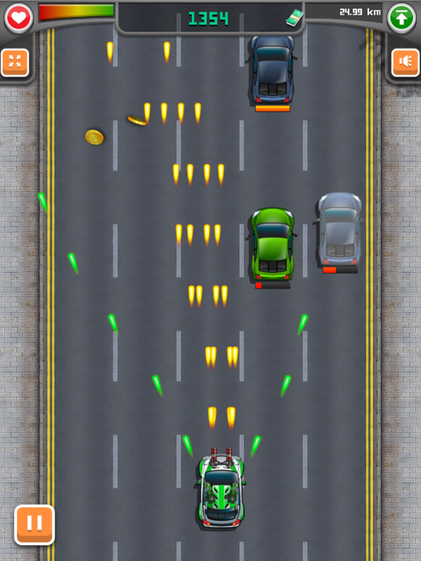 Road Fury Game Second Car Screenshot.