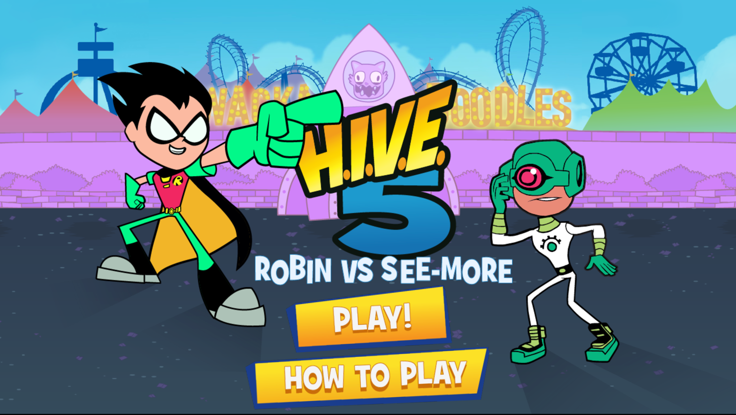 Robin And See-More Start Screen Screenshots.