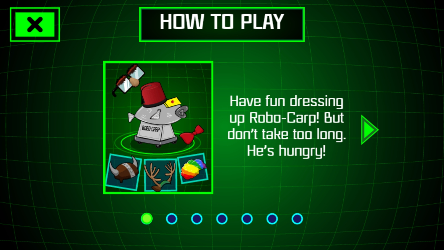 Robo-Carpe Diem Game Goal Screenshot.