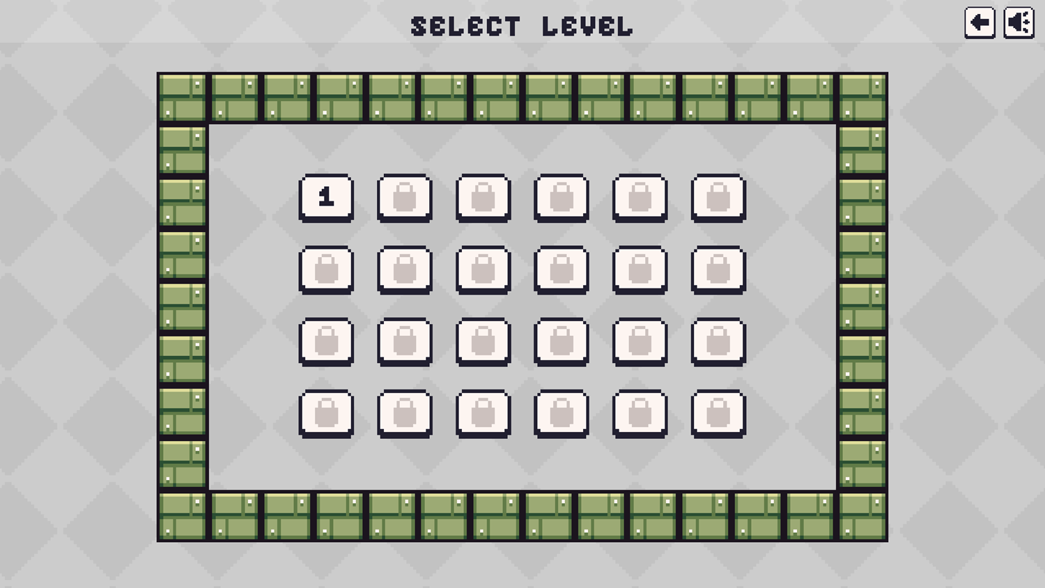 Robo Exit Game Select Level Screenshot.