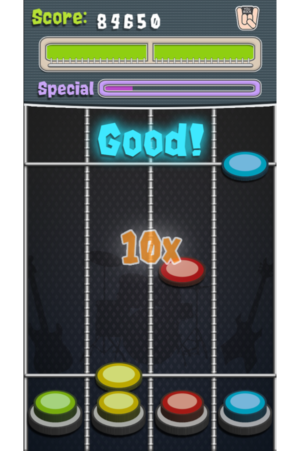 Rock Music Game Screenshot.