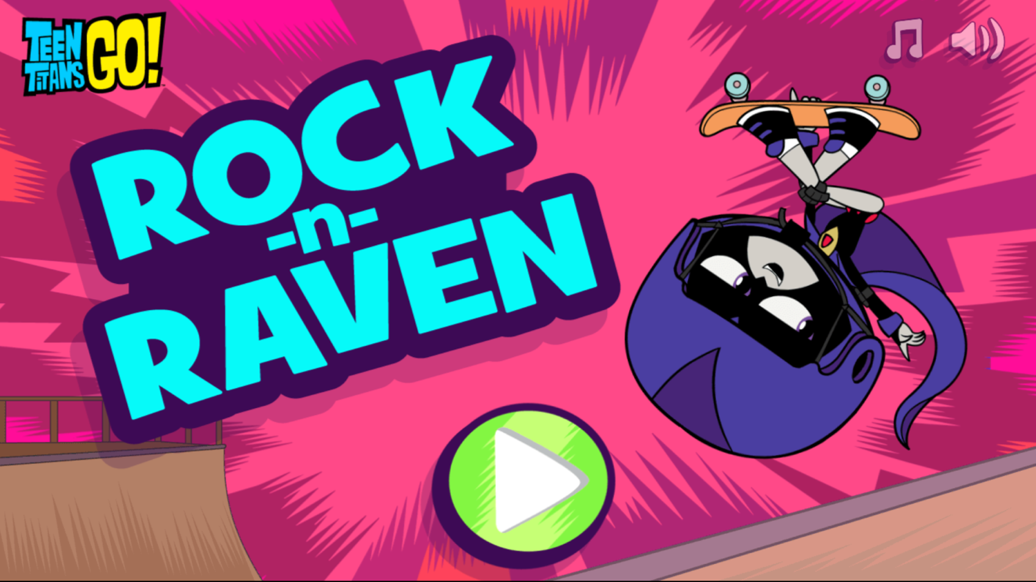 Rock N Raven  Welcome Screen Screenshot.