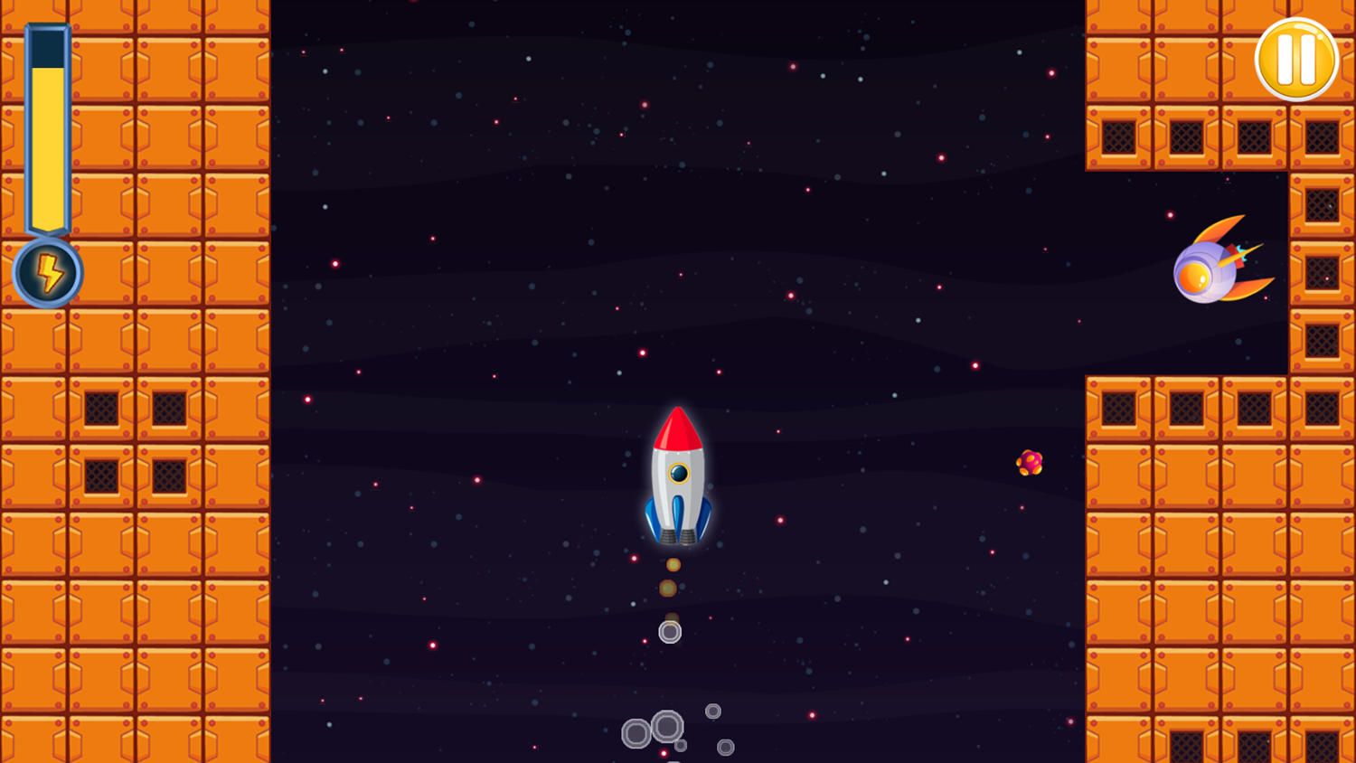 Rocket Balance Game Level Play Screenshot.