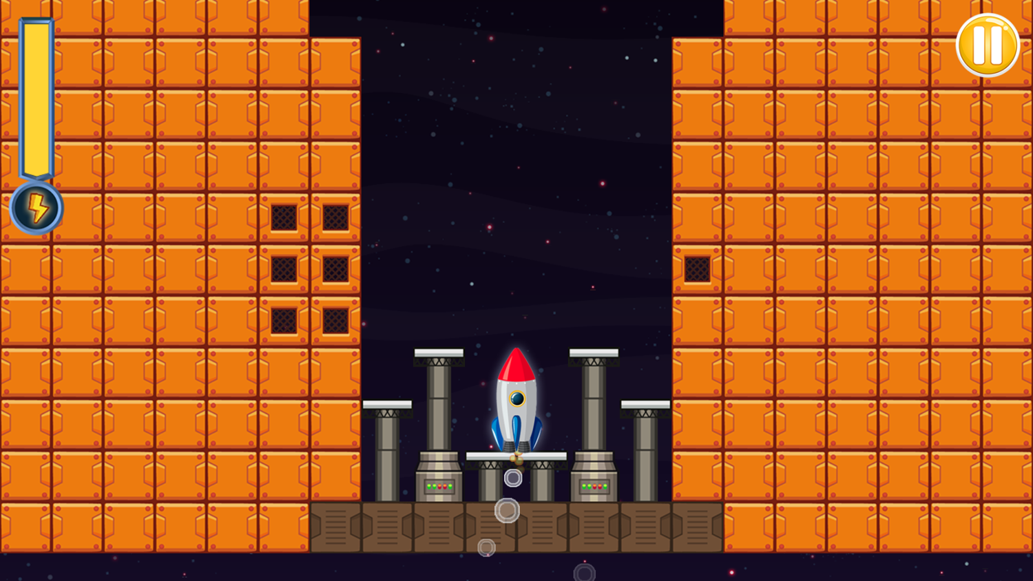 Rocket Balance Game Level Start Screenshot.