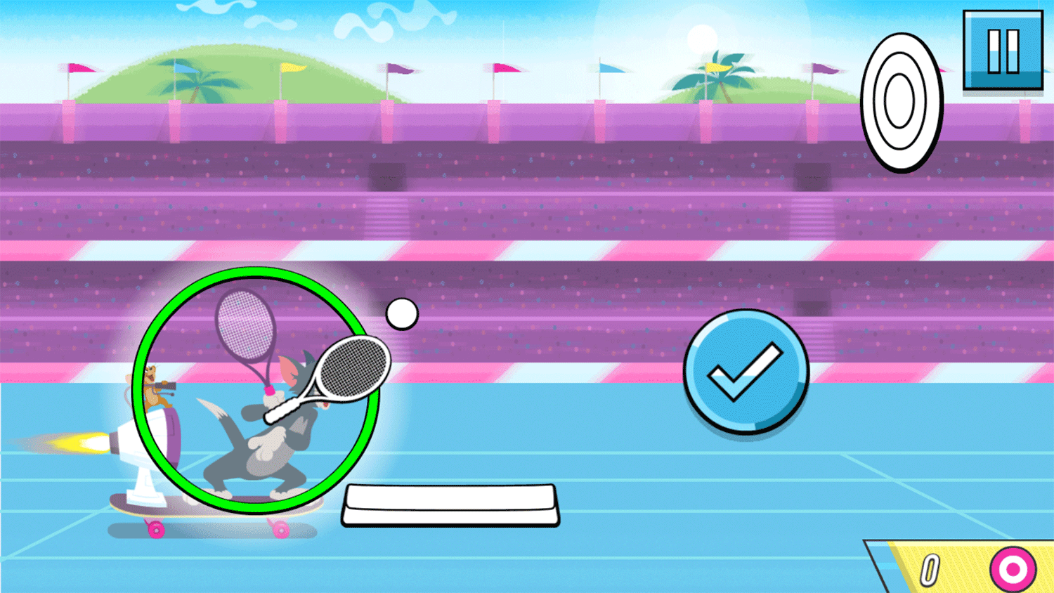 Rocket Racket Game How To Play Screenshot.