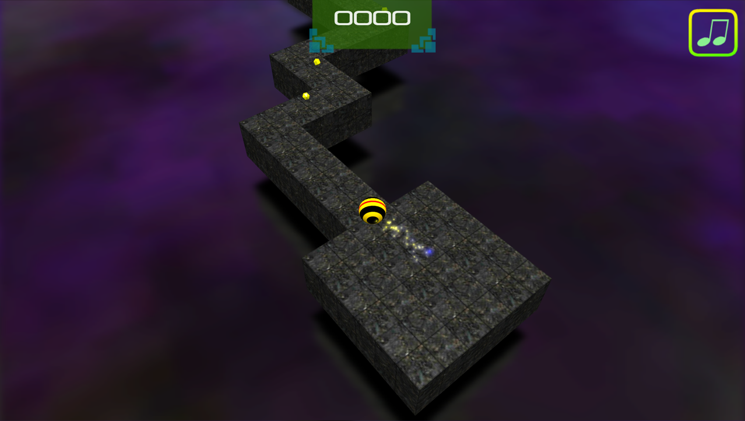 Rolling Ball 3D Game Start Screenshot.