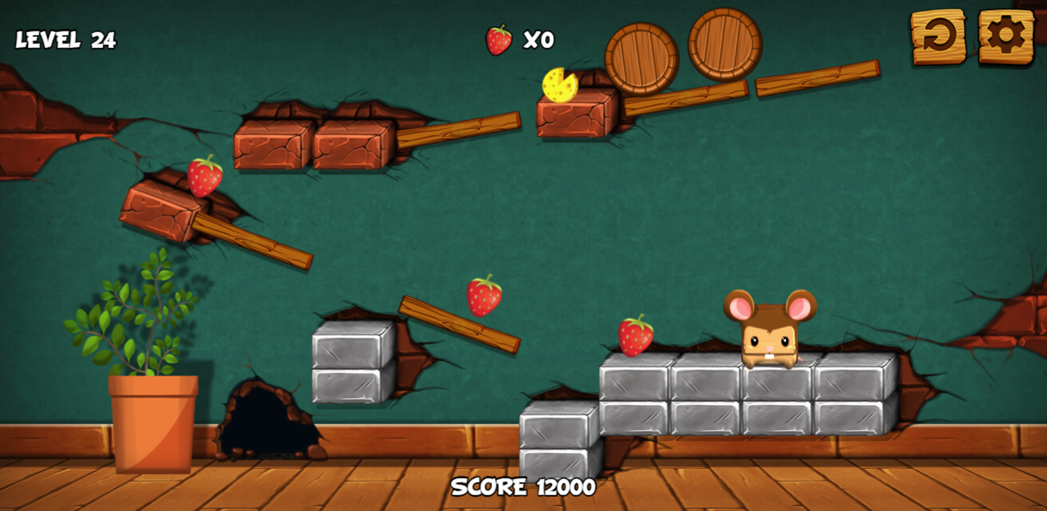 Rolling Cheese Game Screenshot.