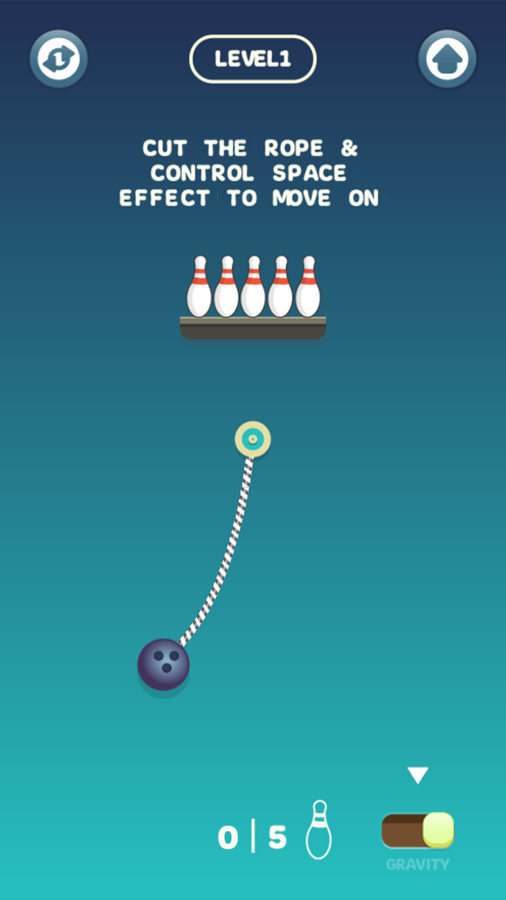 Rope Bawling 2 Game Levels Start Screenshot.