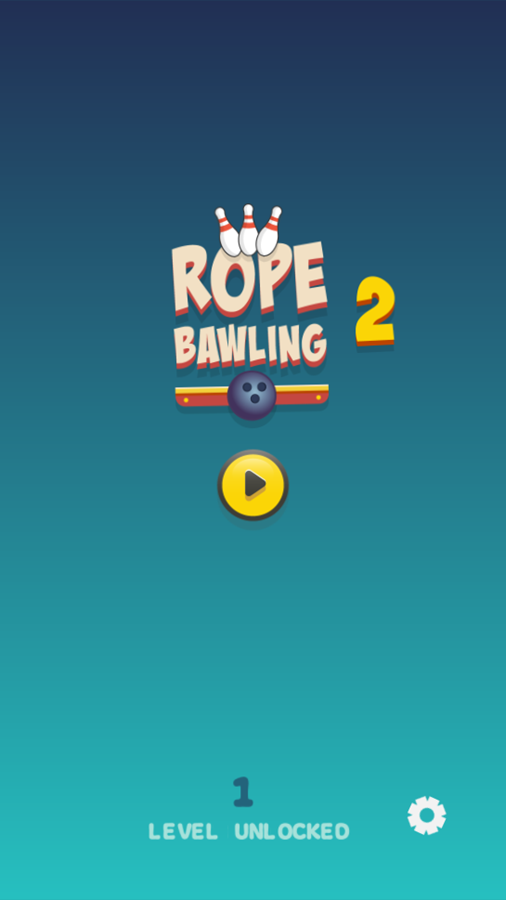 Rope Bawling 2 Game Welcome Screen Screenshot.