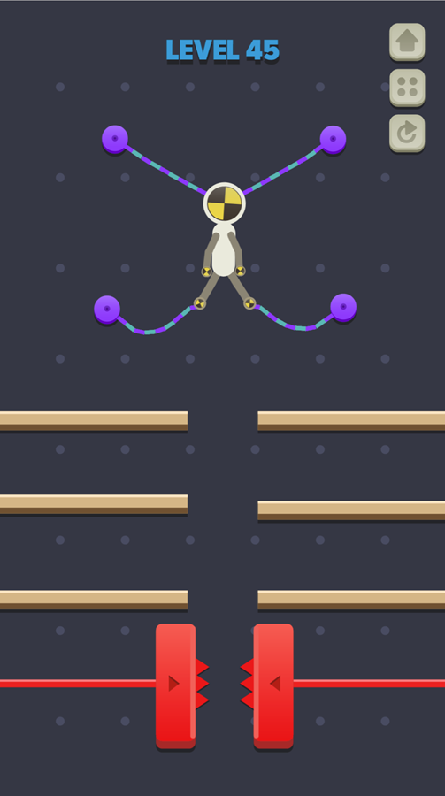Rope Dude Game Final Level Screenshot.