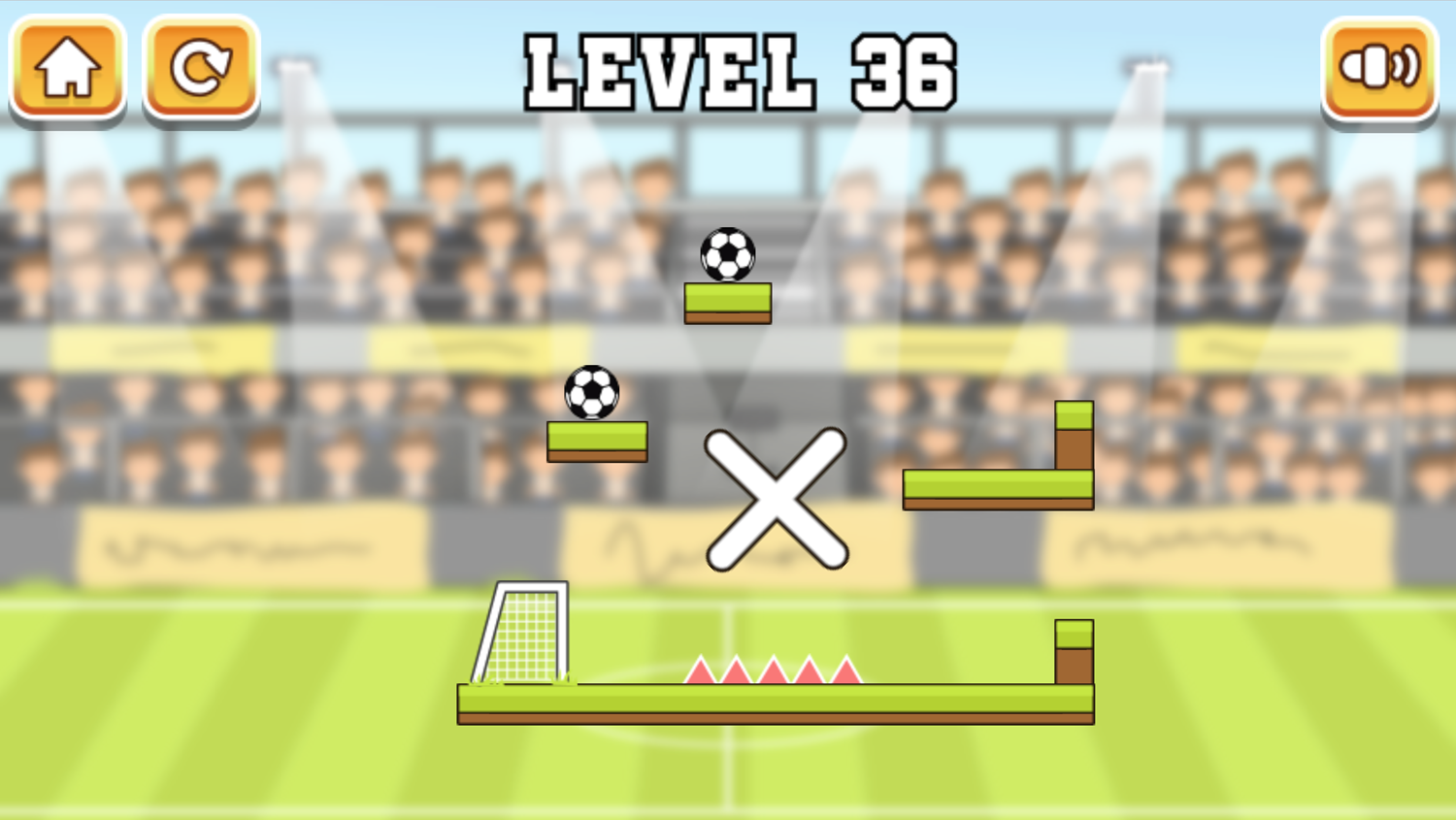 Rotate Soccer Game Final Level Screenshot.