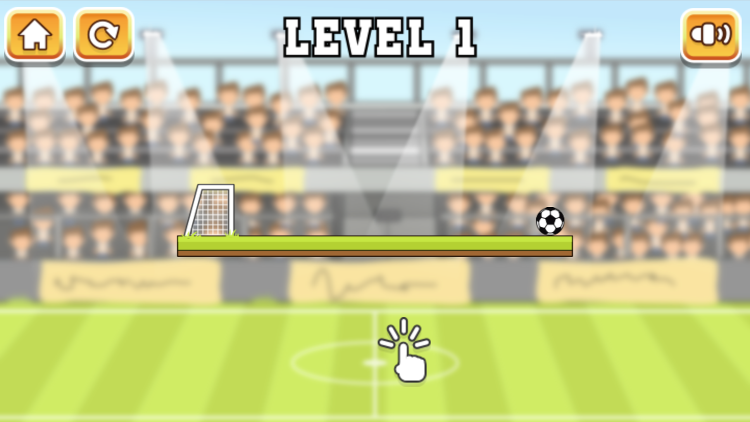 Rotate Soccer Game Screenshot.