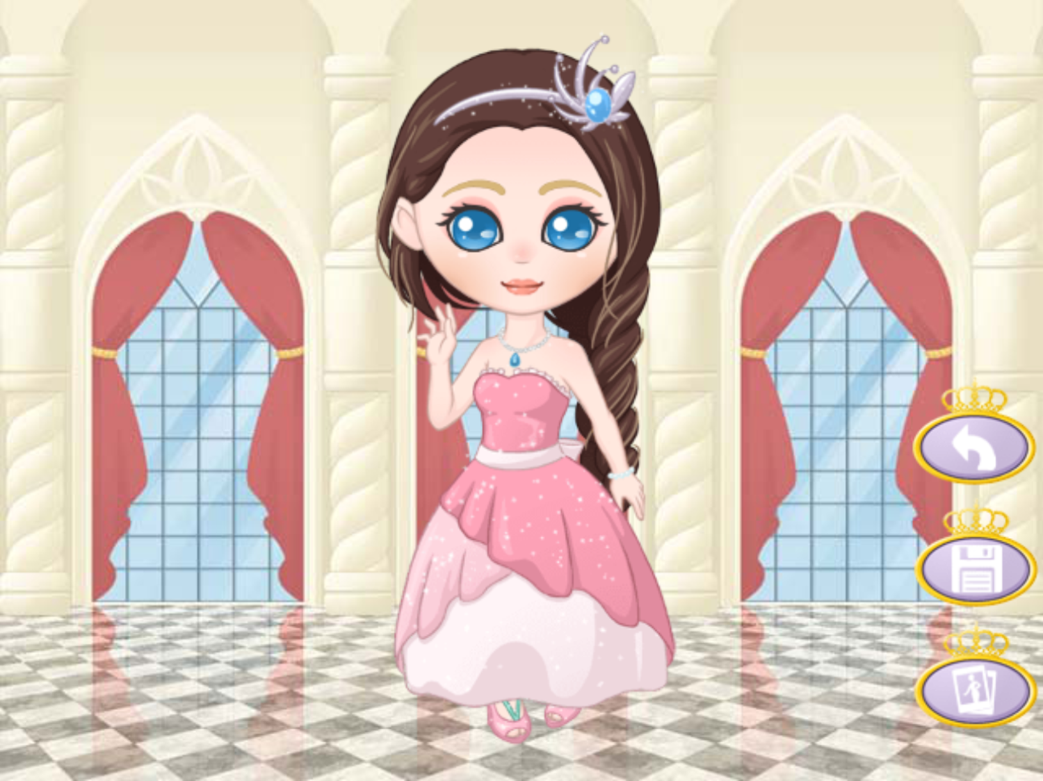 Royal Princess Dress Up Game Complete Screenshot.