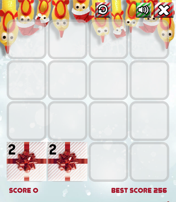 Rubber Chicken Present Puzzle Game Screenshot.