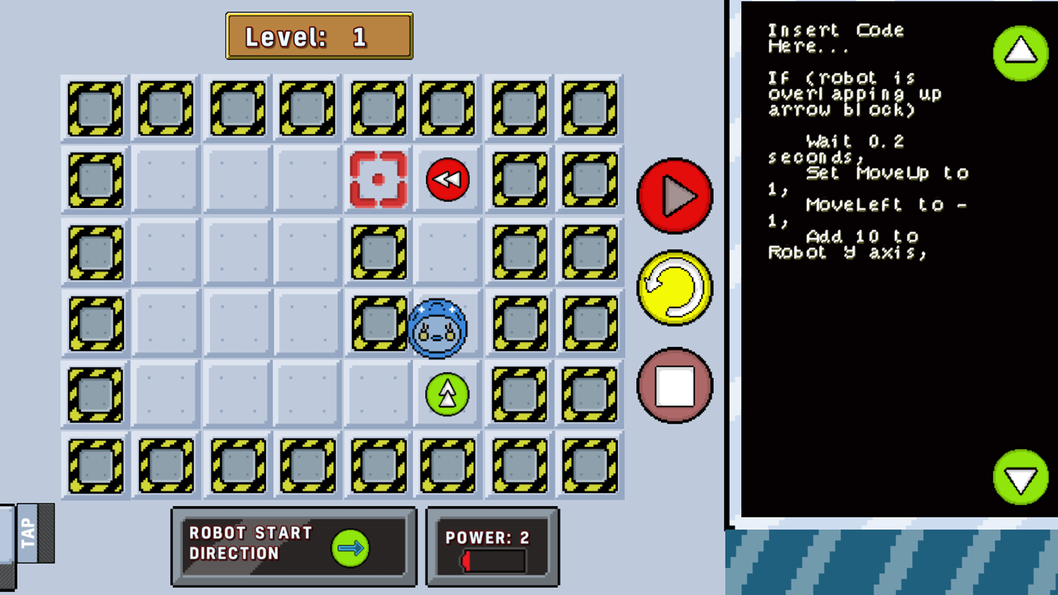 Rubi's Coding Class Game Play Screenshot.