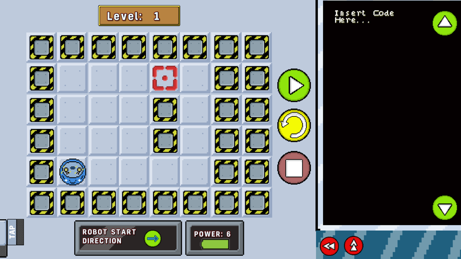 Rubi's Coding Class Game Start Screenshot.