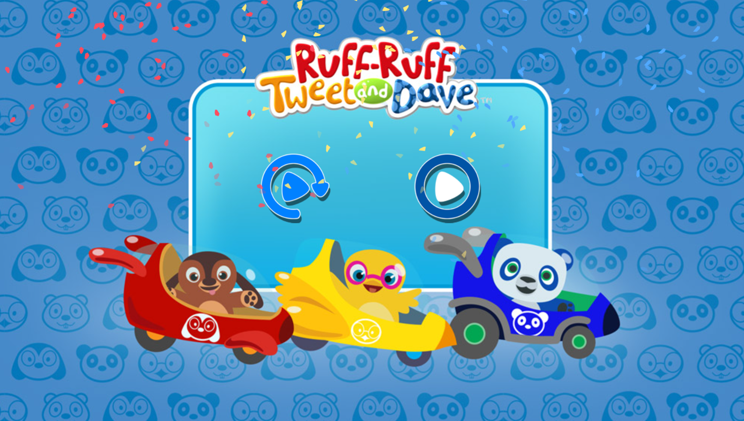 Ruff-Ruff Tweet and Dave Super Slide Game Race Result Screenshot.