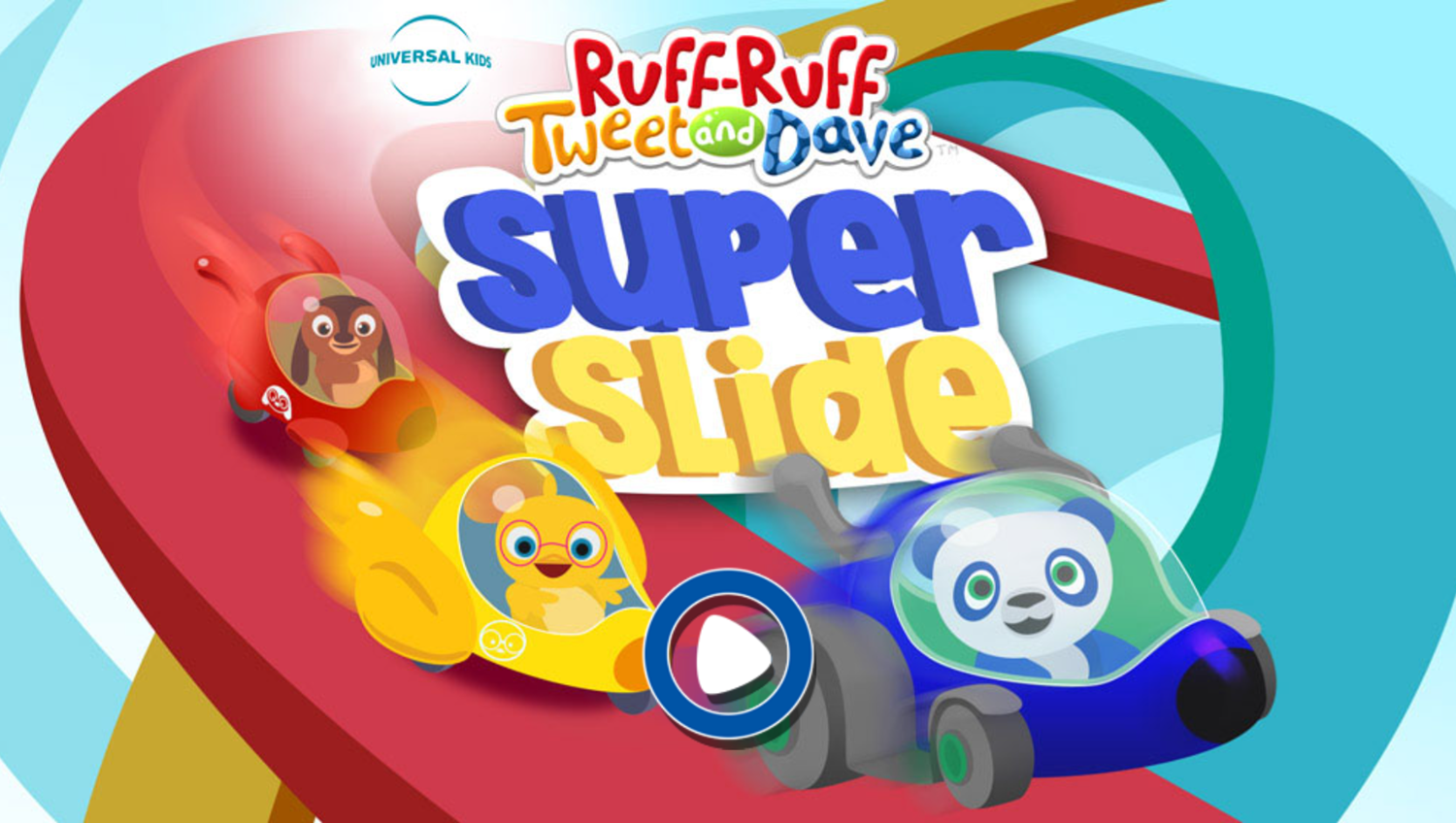 Ruff-Ruff Tweet and Dave Super Slide Game Welcome Screen Screenshot.