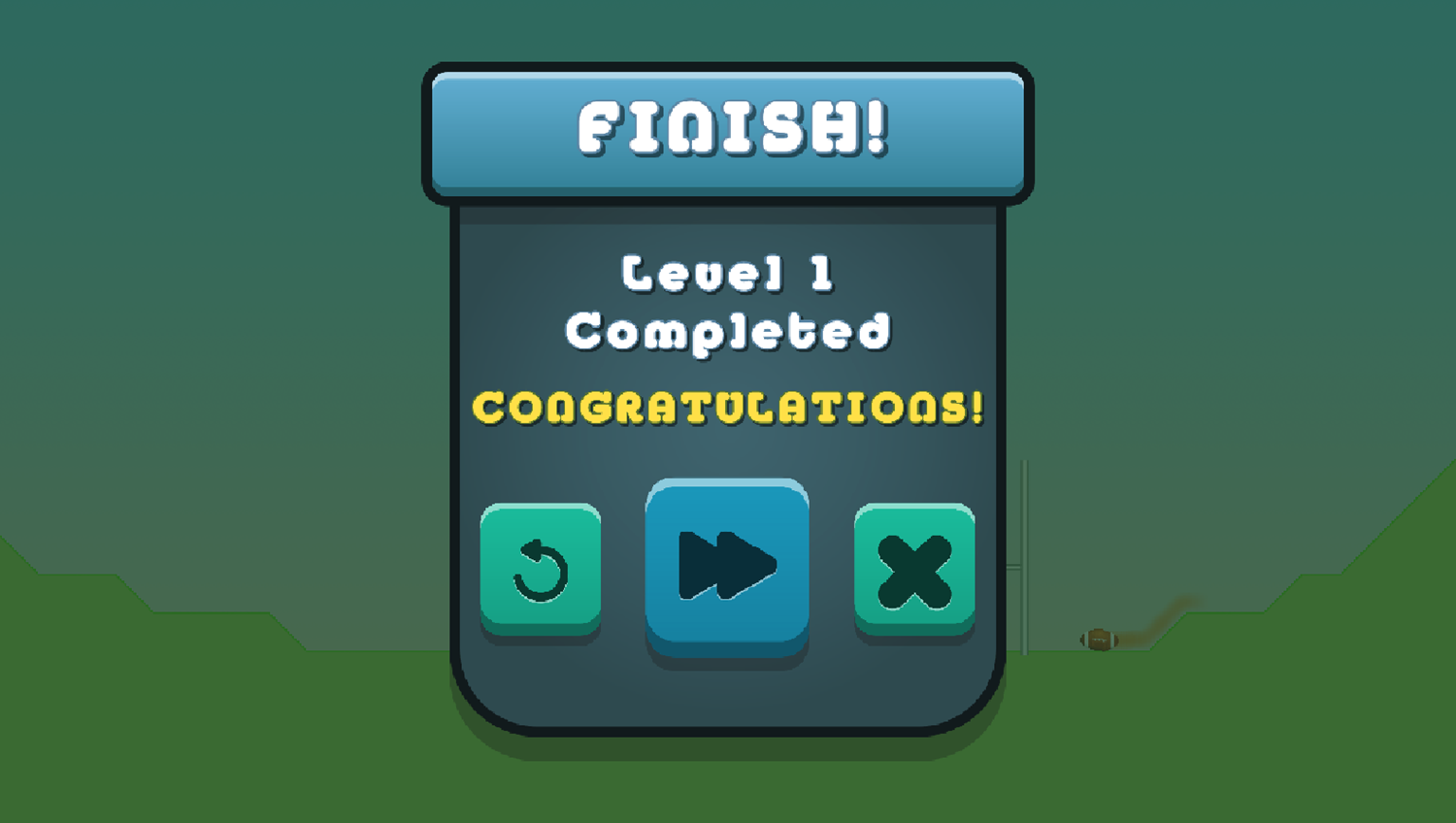 Rugby Challenge Game Level Completed Screenshot.