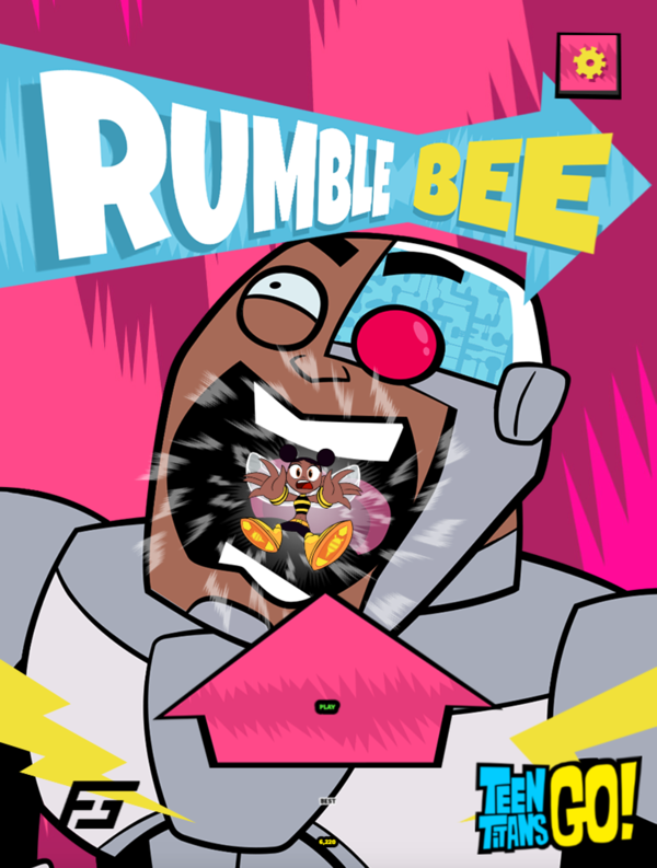 Teen Titans Rumble Bee Start Screenshot.