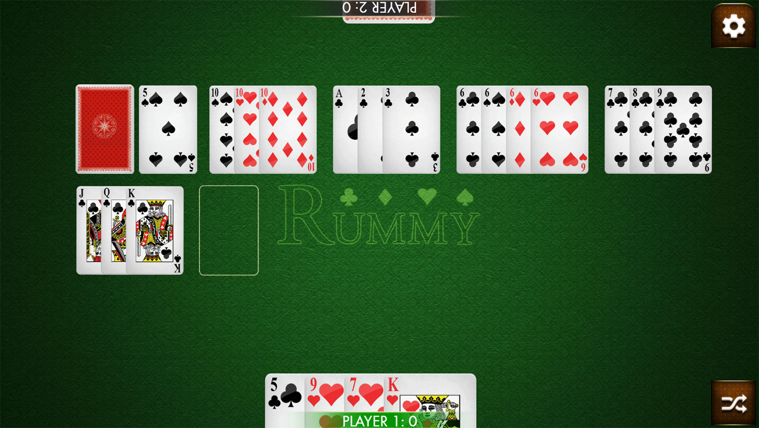 Rummy Game Screenshot.