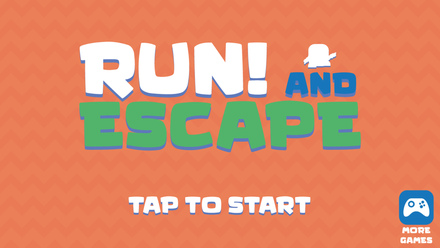 Run and Escape Game Welcome Screen Screenshot.