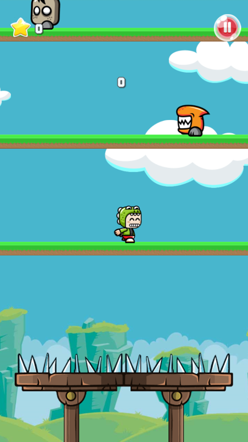 Running Jump Game Start Screenshot.