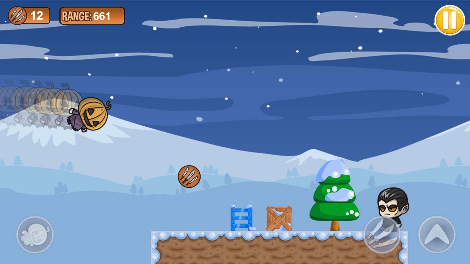 Running Pumpkin Game Next Level Screenshot.
