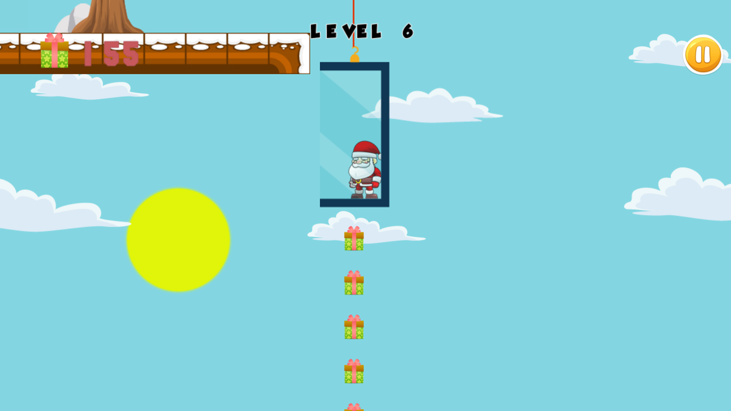 Running Santa Game Next Level Screenshot.