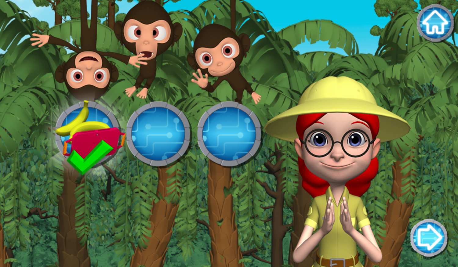 Rusty Rivets Jungle Rescue Game Level Complete Screenshot.