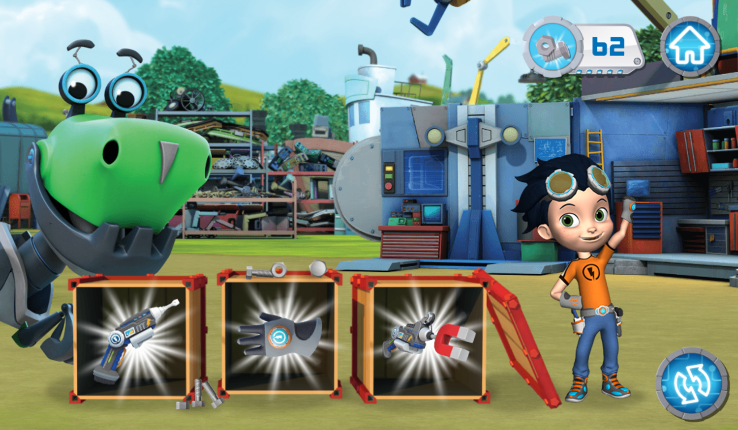 Rusty Rivets Scavenger Hunt Game Complete Screenshot.