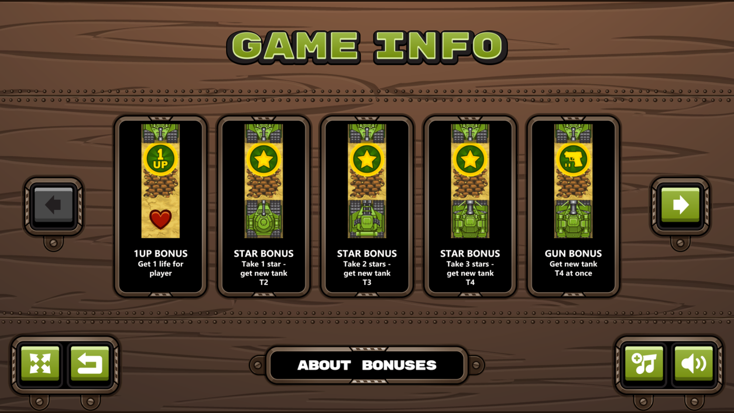 Sahara Invasion Game Information Screenshot.