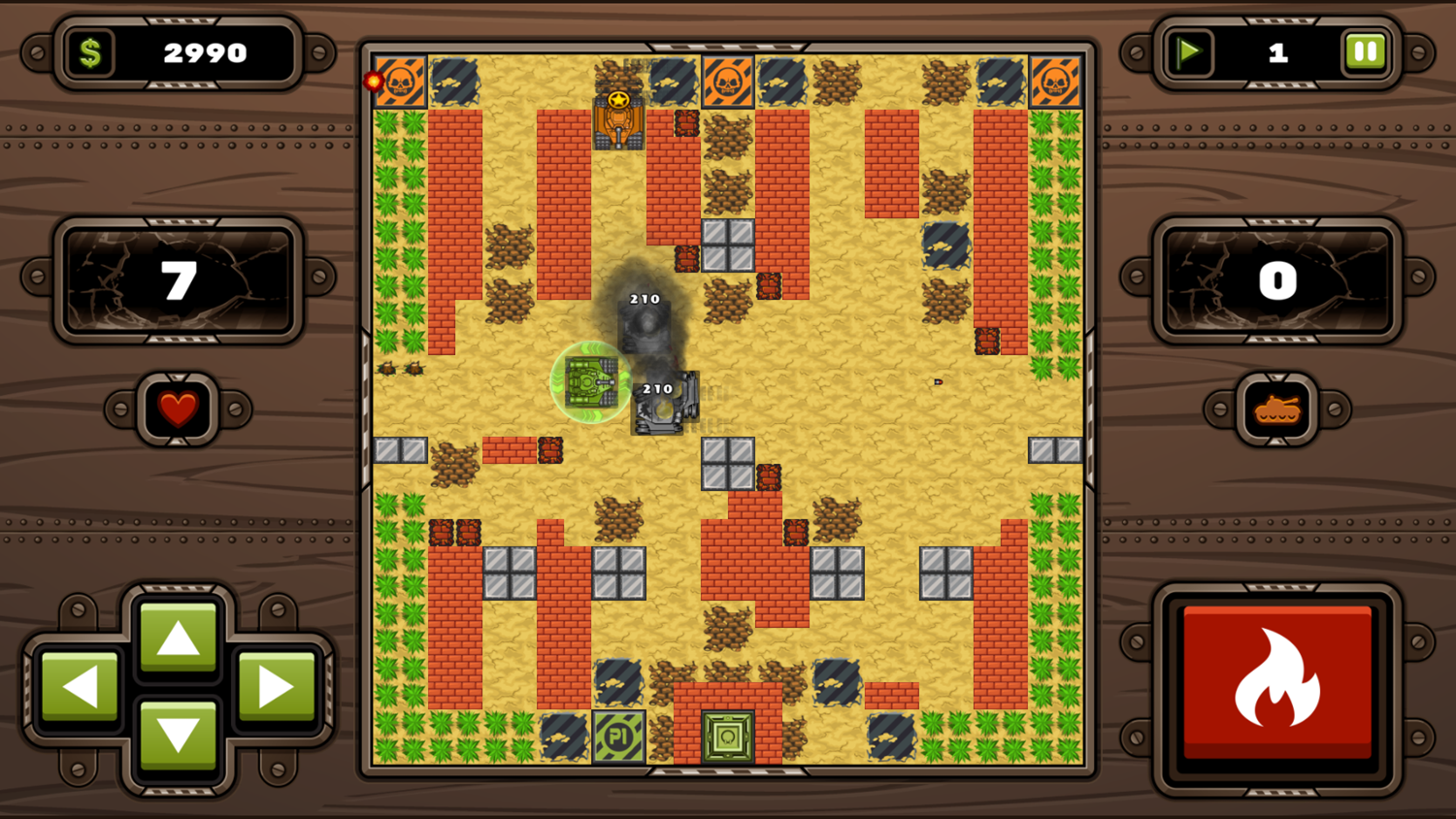 Sahara Invasion Game Level Play Screenshot.