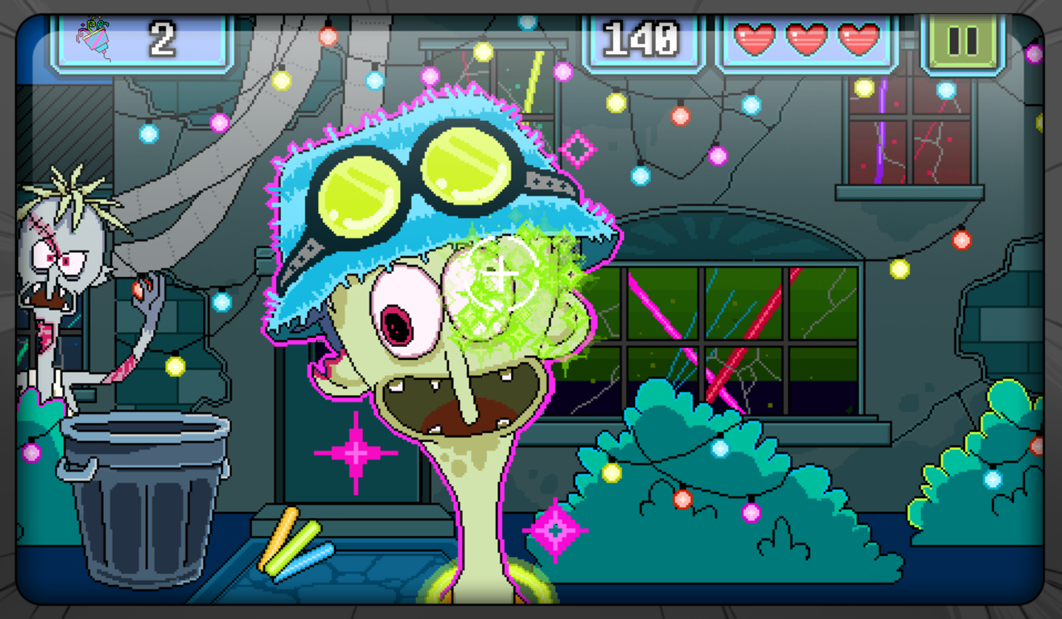 Sanjay and Craig Frycade Game Zombie In Da House Game Play Screenshot.