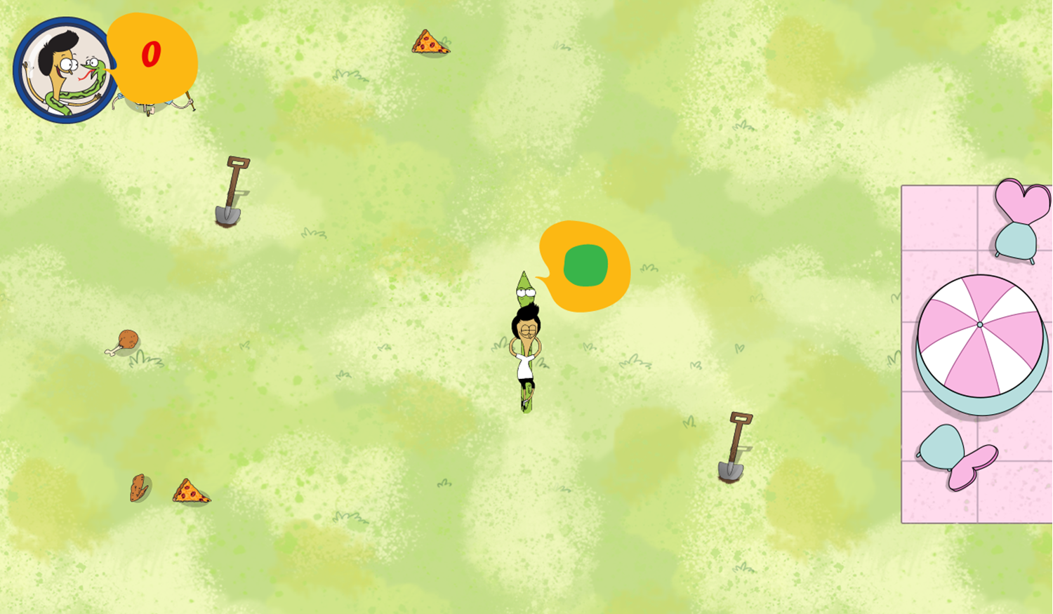 Sanjay and Craig Snaake Game Start Screenshot.