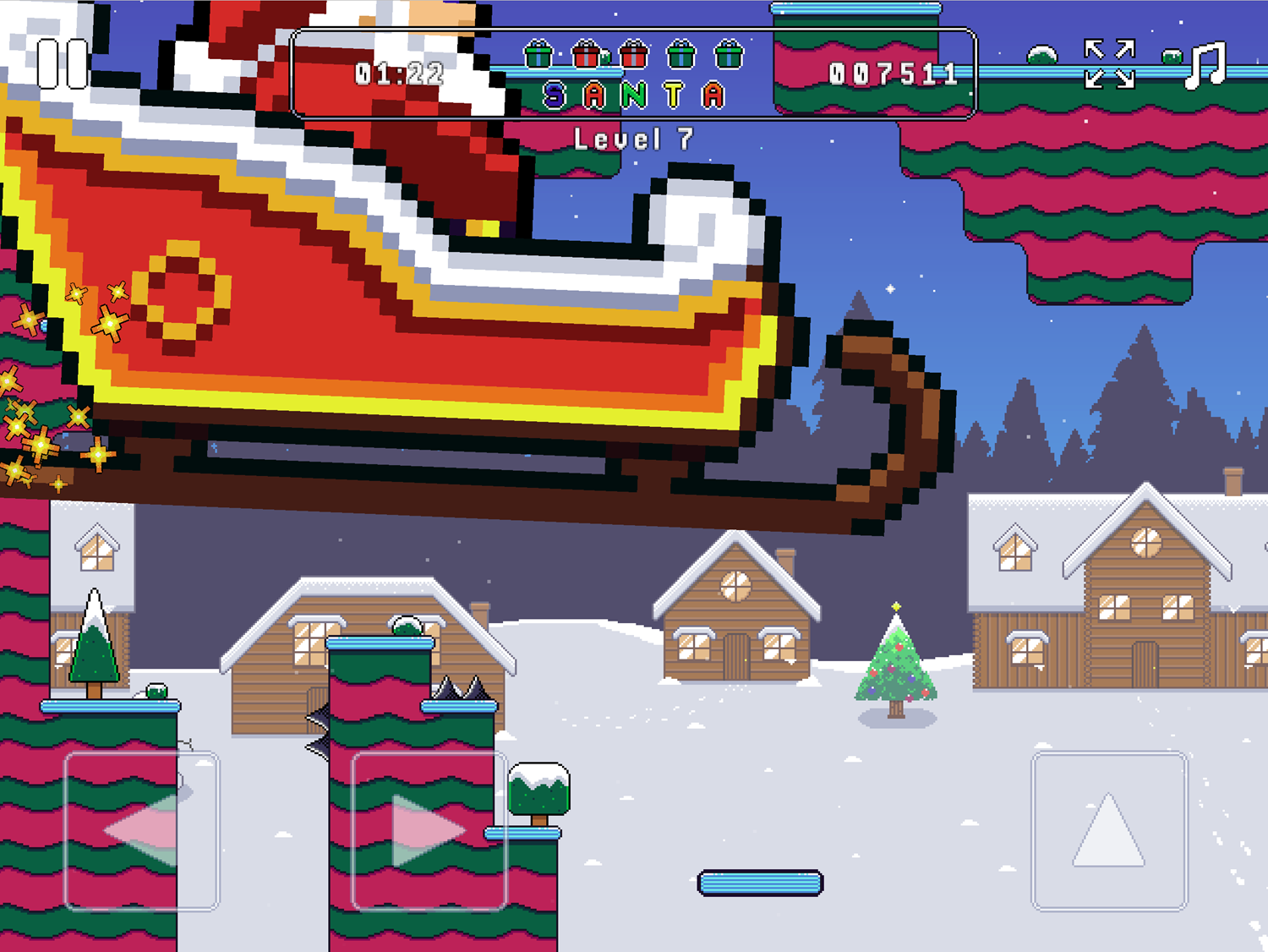 Santa Games Final Level Beat Screenshot.