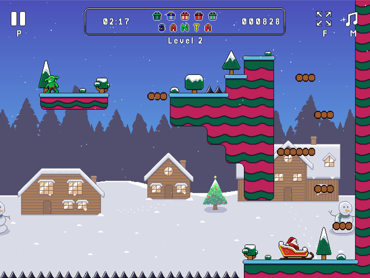 Santa Games Level Complete Screenshot.