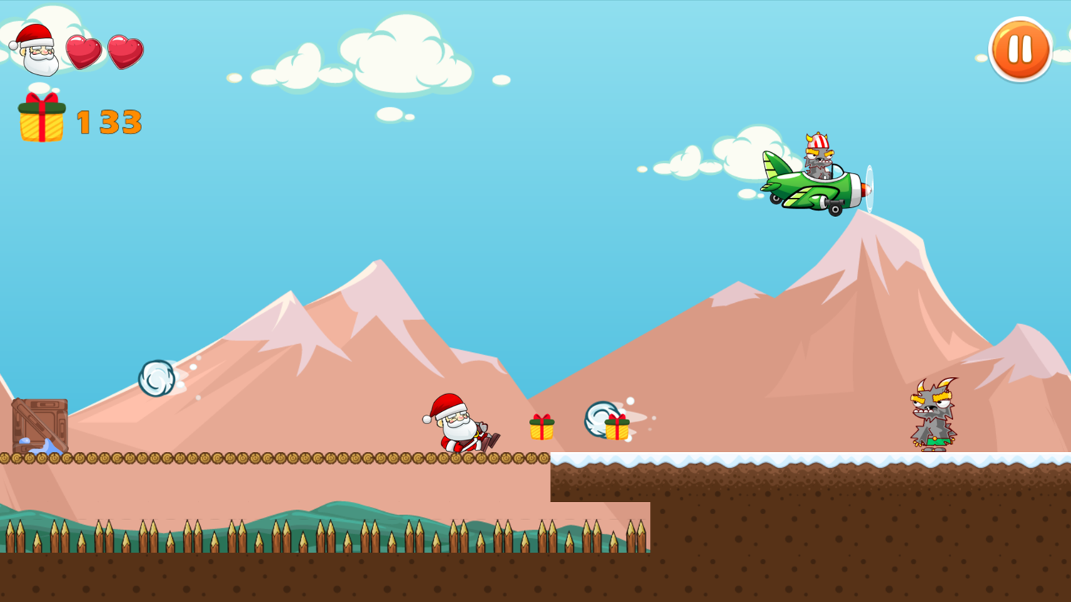 Santa's Adventure Game Challenge Screenshot.