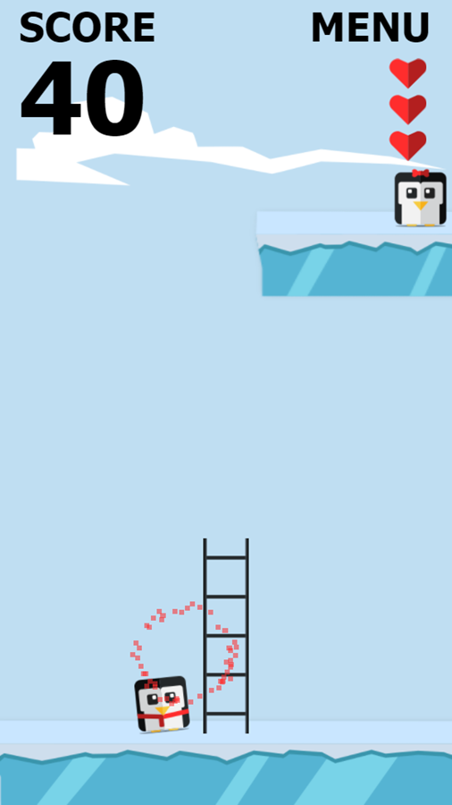 Save the Penguin Game Play Screenshot.