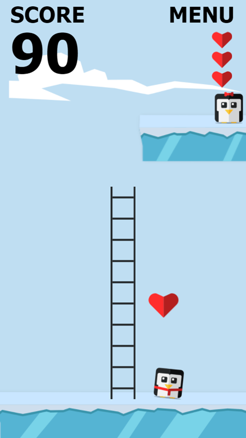 Save the Penguin Game Get Hearts Screenshot.