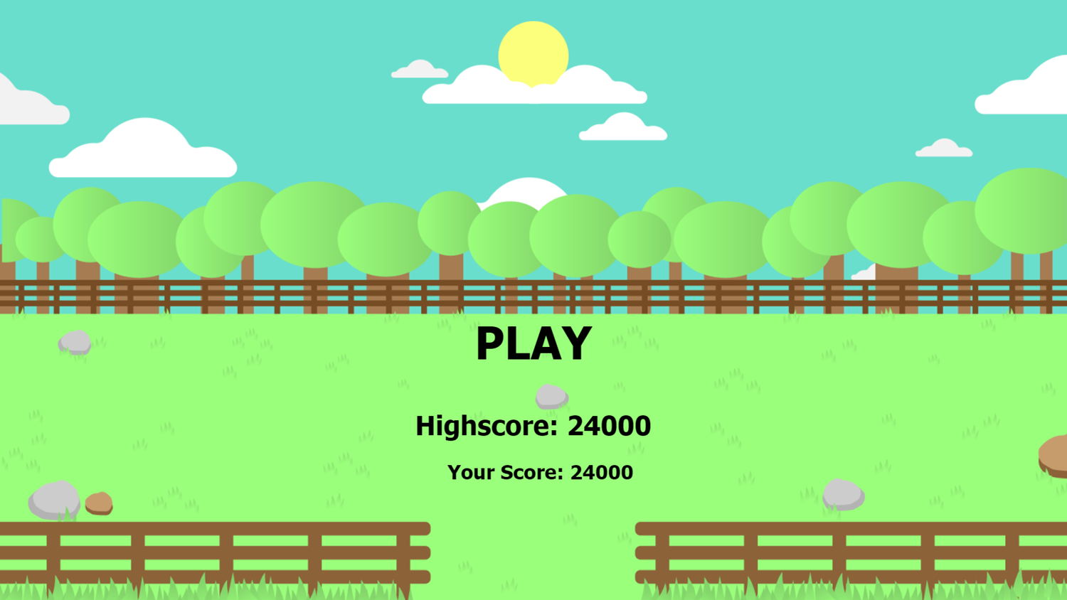 Save the Sheep Game Highscore Screenshot.