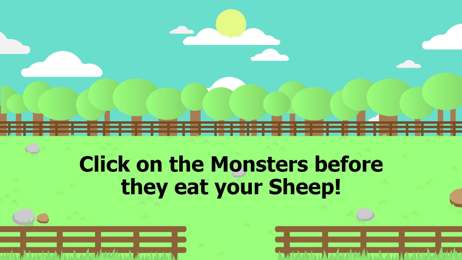 Save the Sheep Game How To Play Screenshot.