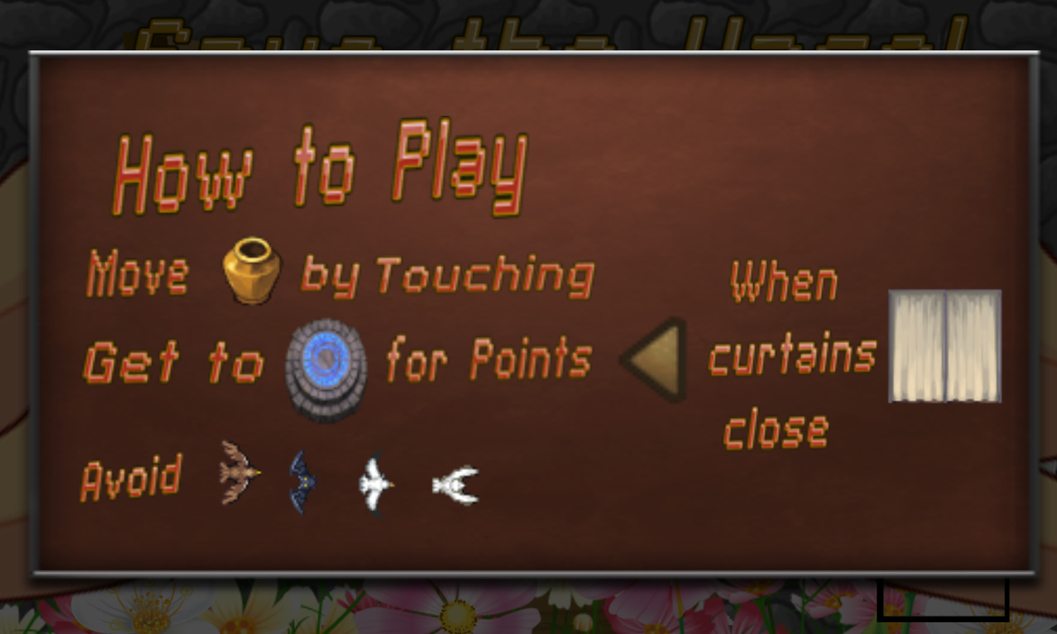 Save The Vase Game How To Play Screenshot.