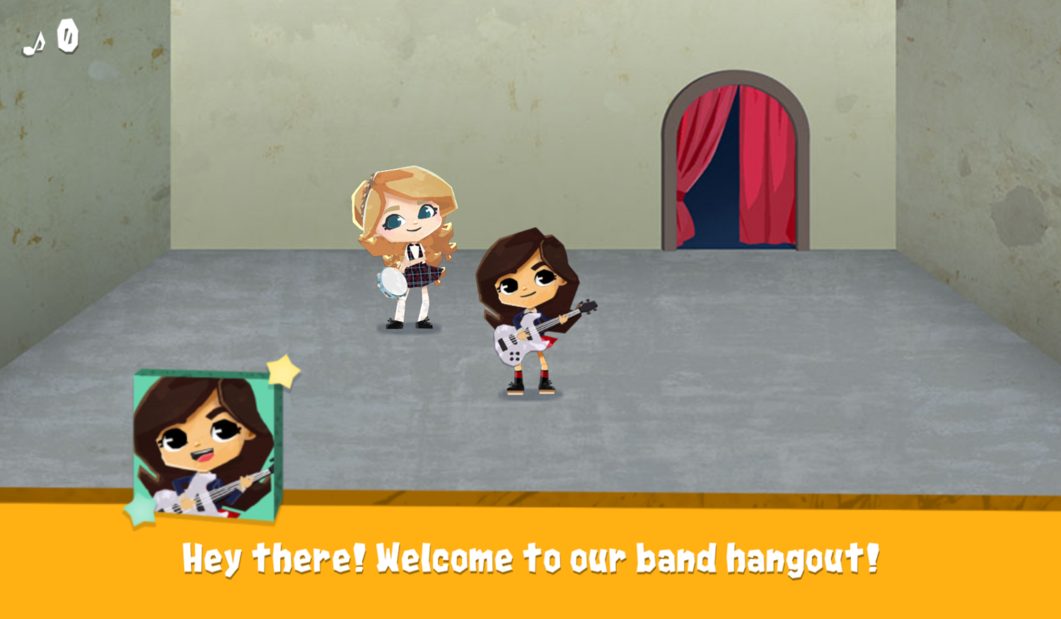 School of Rock Together We Rock Game Intro Screenshot.