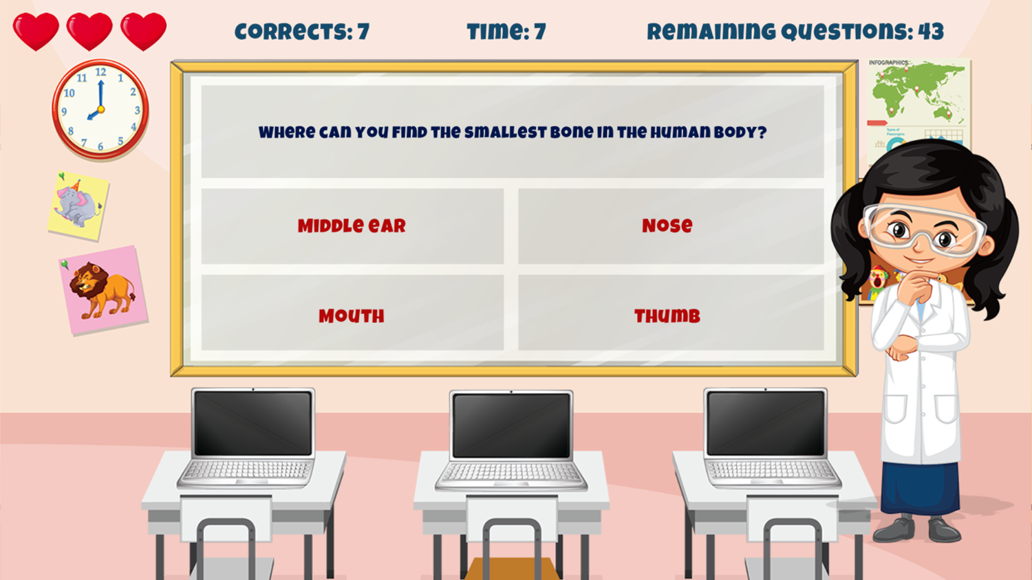 Science Quiz Game Other Questions Screenshot.