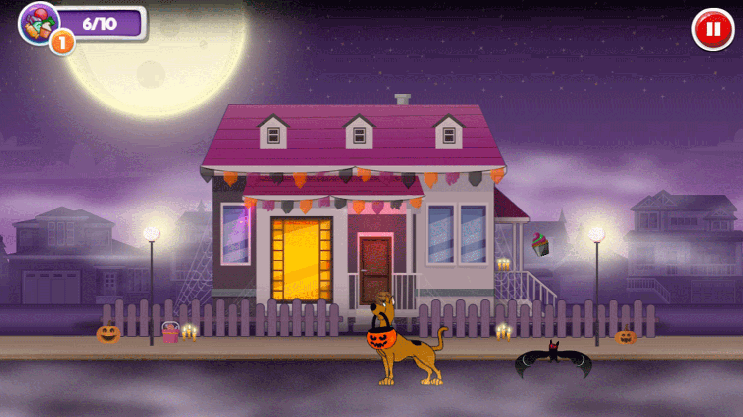 Scoobtober Trick or Treat Game Screenshot.