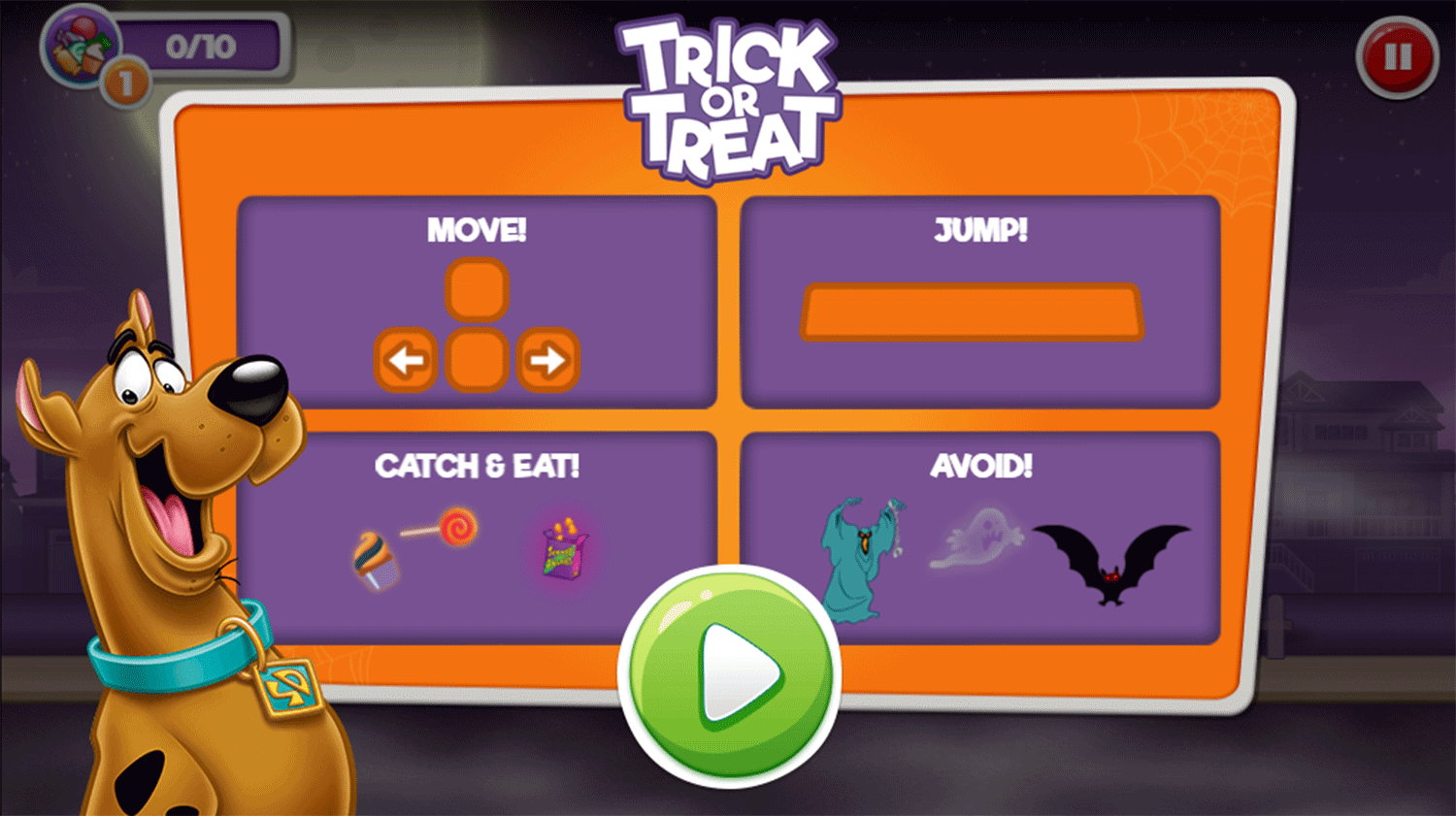 Scoobtober Trick or Treat How To Play Screenshot.