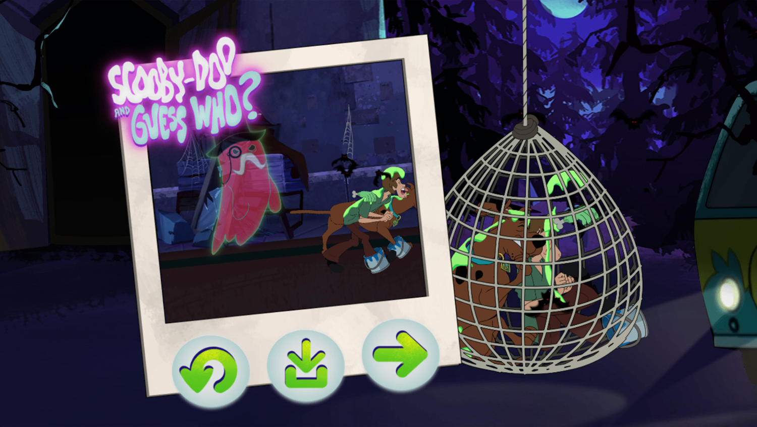 Scooby Doo and Guess Who Ghost Creator Game Result Screenshot.